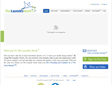 Tablet Screenshot of laundrystork.com